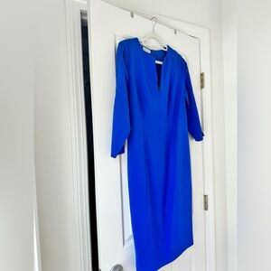 Royal Blue Dress, Long Sleeve size 6 Brand: Carlisle
